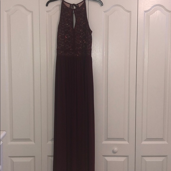 Morgan and Co. Burgundy dress only worn once - Picture 2 of 5